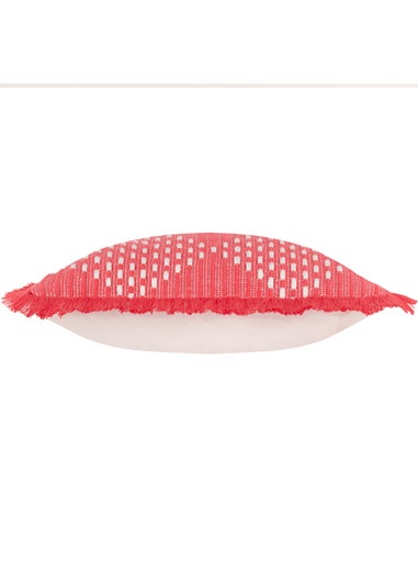 furn. Pink Kadie PET Woven Outdoor Filled Cushion (45 x 45 x 8cm)