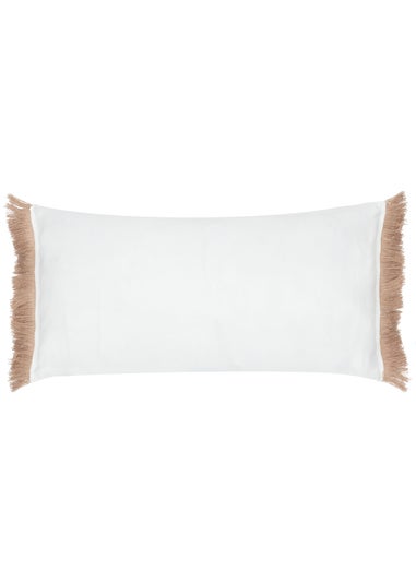 furn. Natural Kadie PET Woven Outdoor Filled Cushion (30 x 60 x 8cm)