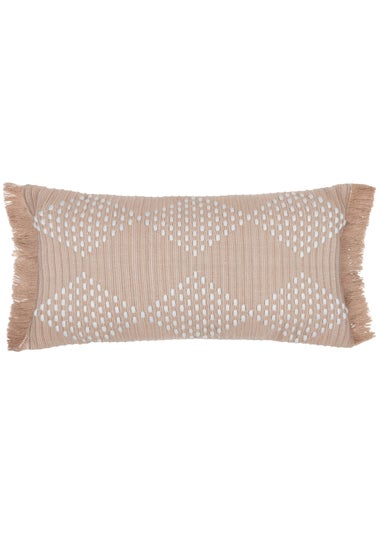 furn. Natural Kadie PET Woven Outdoor Filled Cushion (30 x 60 x 8cm)