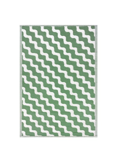 furn. Green Wave Outdoor 100% Recycled Rug (120 x 180cm)