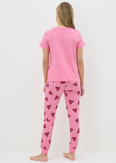 Pink Heart Pyjama Set