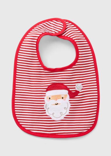 Baby Red Singing Santa Bib