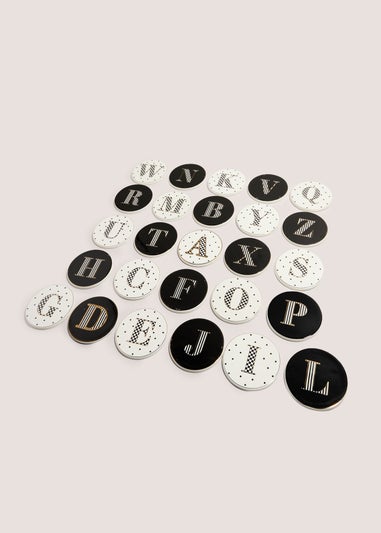 Mono Alphabet Coasters