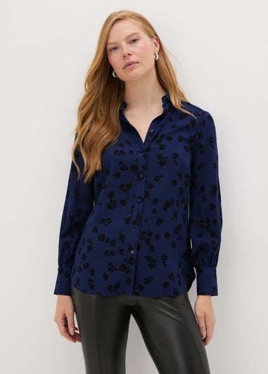 Blue Floral Shirt