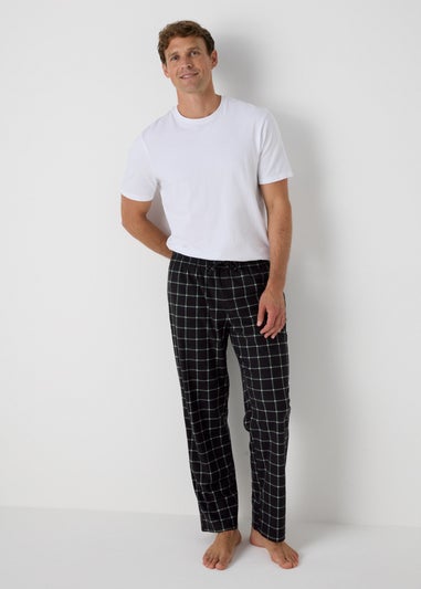 2 Pack Green Check Pyjama Bottoms