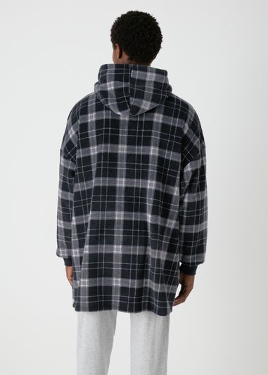 Grey Check Winter Snuggle Hoodie