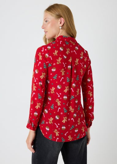 Red Christmas Gingerbread Shirt