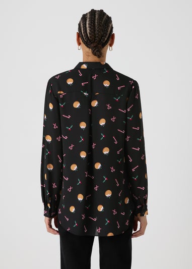 Black Christmas Pudding Shirt