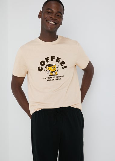 Beige Coffee Pyjama Set