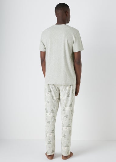 Wondrous Grey Polar Bear Pyjama Set