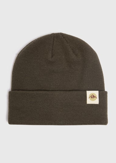 Khaki Badge Beanie