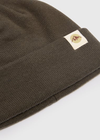 Khaki Badge Beanie