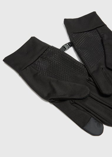 Souluxe Black Running Gloves