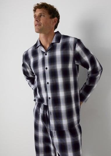 Black Check Woven Pyjama Set