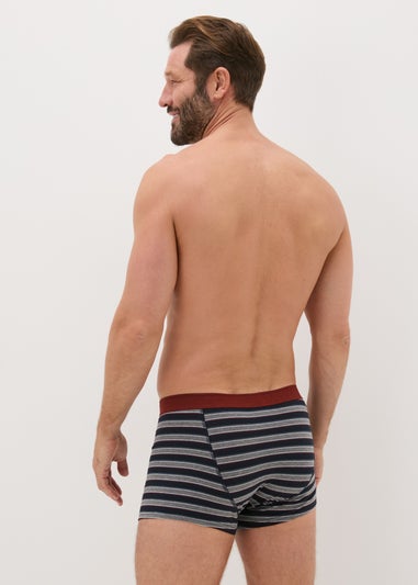 5 Pack Navy Patterned Hipsters