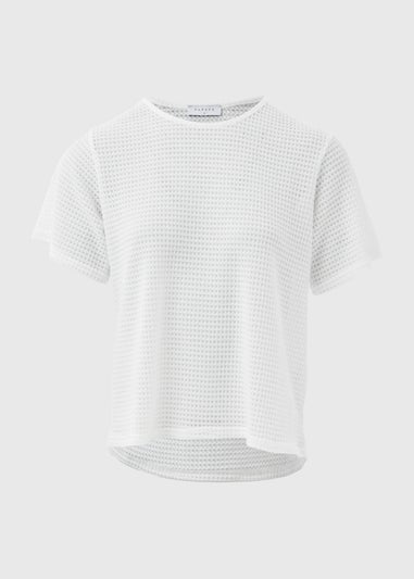 White Crochet T-Shirt