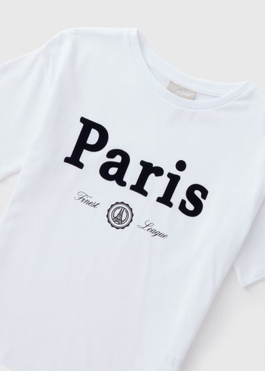 Girls White Paris Olympic T-Shirt (7-15yrs)