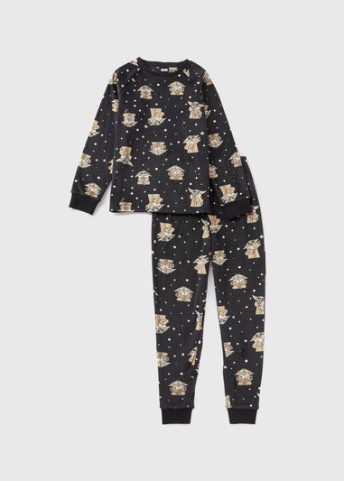 Star Wars Black Kids Grogu Pyjama Set (4-13yrs)