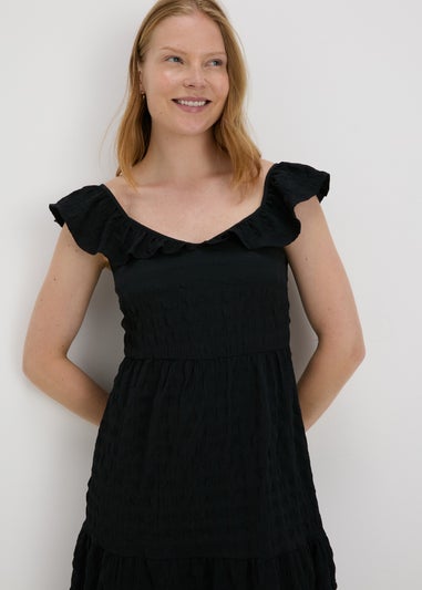 Black Tiered Midaxi Dress