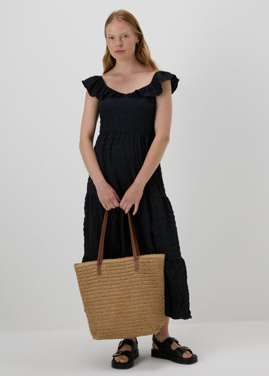 Black Tiered Midaxi Dress