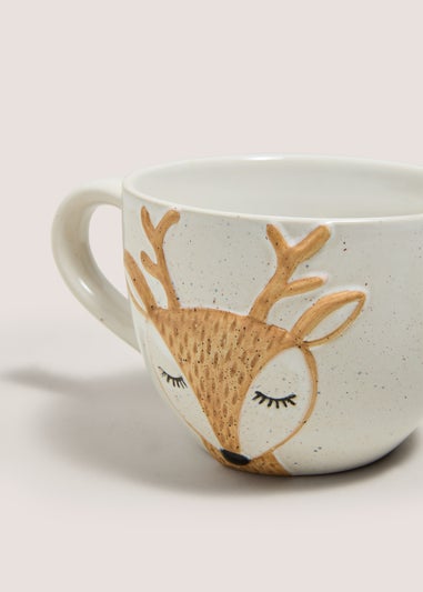 Wondrous White Reindeer Mug