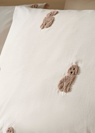 Cream Cockapoo Tufted Duvet Set