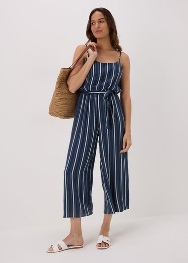 Navy Stripe Jumpsuit