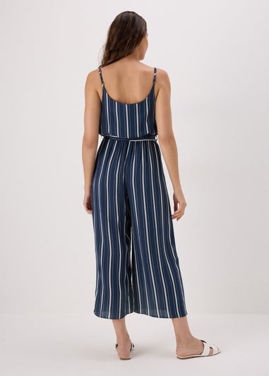 Navy Stripe Jumpsuit