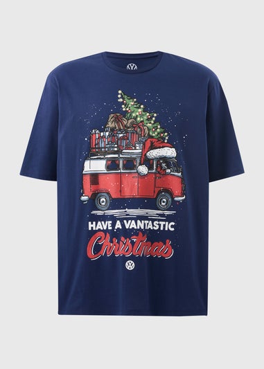 Navy Christmas Volkswagen T-Shirt