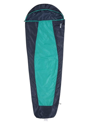 Mountain Warehouse Teal Traveller 50 Summer Lightweight Mummy Sleeping Bag