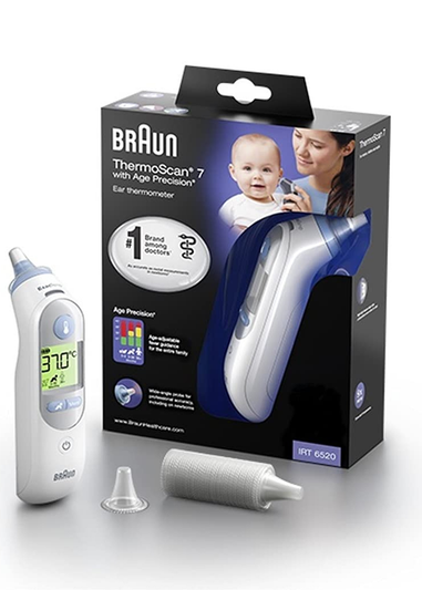 Braun White Thermoscan 7 Thermometer