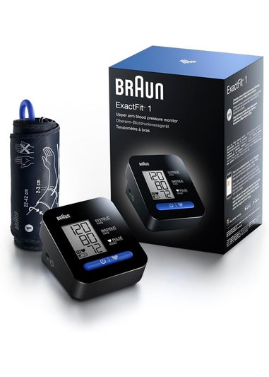 Braun Black ExactFit 1 Blood Pressure Monitor