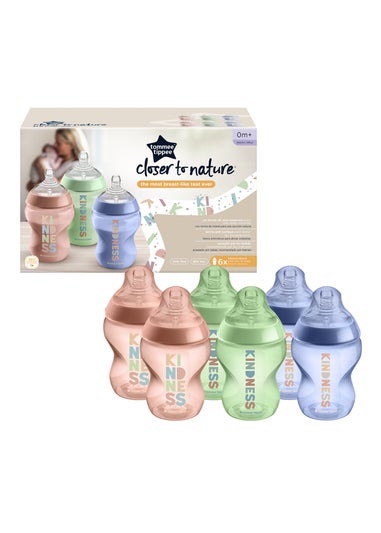 Tommee Tippee Multi CTN Decorated Bottles, Kind x6 (260ml)