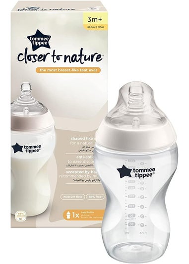 Tommee Tippee White CTN 4-Pack EasiVent Bottles (340ml)