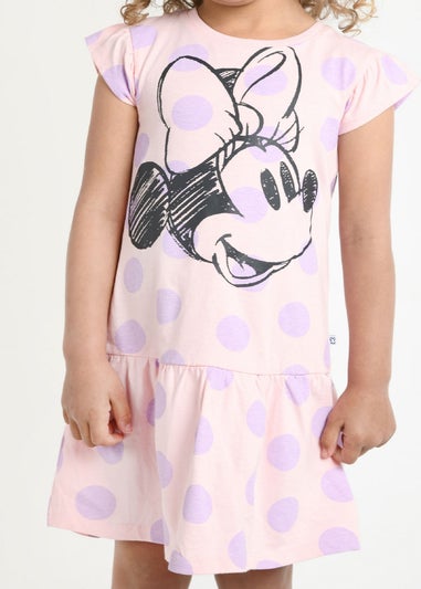 Disney Kids Pink Minnie Mouse Dress (12 mnths-5 yrs)