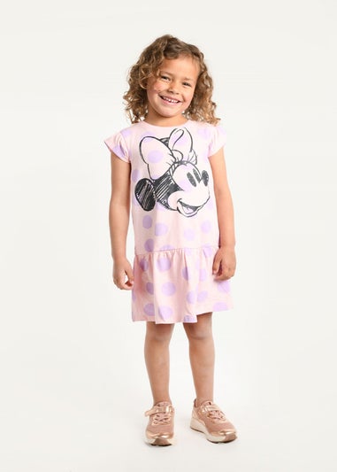 Disney Kids Pink Minnie Mouse Dress (12 mnths-5 yrs)