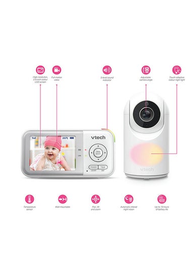 VTech Baby White Video Monitor (2.8 inch)