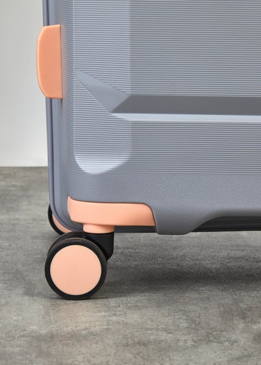 Rock Grey/Peach Tulum Suitcase