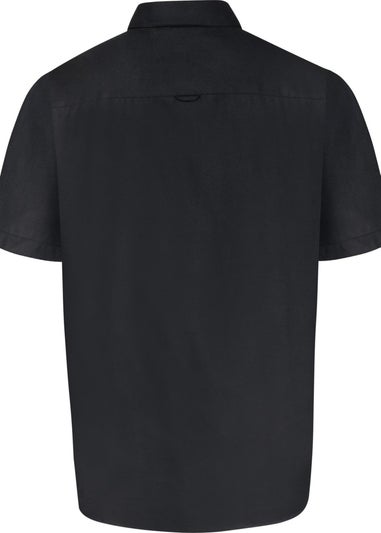 Duke Black James Oxford Kingsize Short-Sleeved Shirt