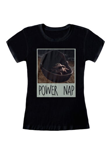 Star Wars Black Mandalorian Power Nap T-Shirt