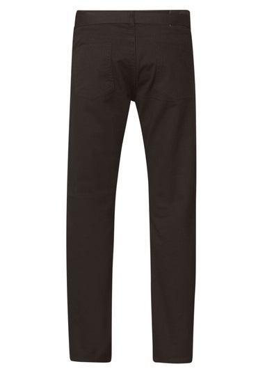 Duke Black London Mario Bedford Cord Trousers With Belt