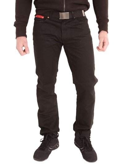 Duke Black London Mario Bedford Cord Trousers With Belt