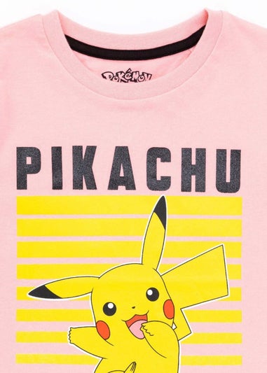 Pokemon Kids Pink Pikachu T-Shirt (4-14 yrs)