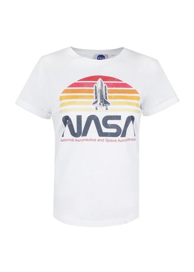 NASA White Sunset T-Shirt