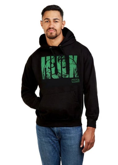 Marvel Black Hulk Text Cotton Hoodie