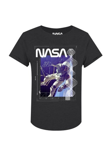 NASA Charcoal Grid Wave T-Shirt
