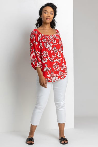 Roman White Petite Stretch Crop Denim Jegging