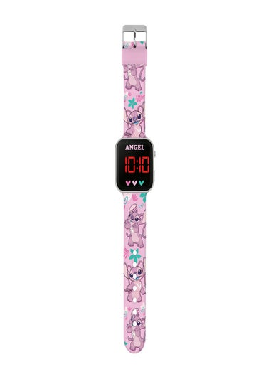 Disney Lilo and Stitch Angel Printed Strap LED Watch