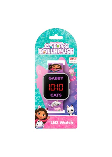 Purple Gabby Printed Strap LED Watch