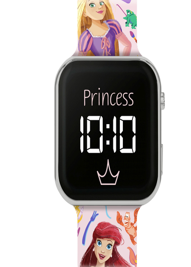 Disney Princess Pink Printed Strap LED Watch